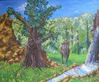 Shepherd of Trees
(16.05.1992; oil on hardboard; 38x42 cm)
Anna Zinkovsky