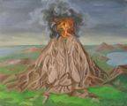 Awaking of Volcano
(01.10.1992; oil on hardboard; 36x45 cm)
Anna Zinkovsky
