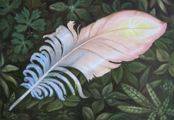 Feather of bird Siren
(14.02.2008; oil on canvas; 17x22 cm)
Anna Zinkovsky