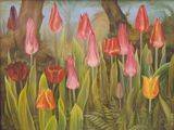 Forest tulips
(03.10.2003; oil on hardboard; 30x40 cm)
Anna Zinkovsky
