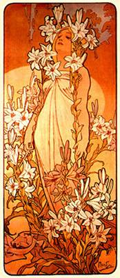 Лилия.
Декоративное панно
из серии Цветы. 1898
